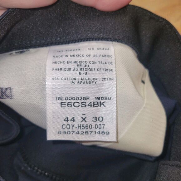 NEW Wrangler Flex Waistband Blue Khaki Size 44X30 Flat Front Classic Fit Pants - Picture 5 of 8